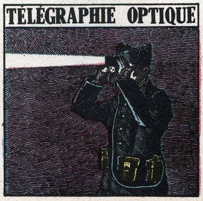Işık sinyalleri: optik telgraf. 1925