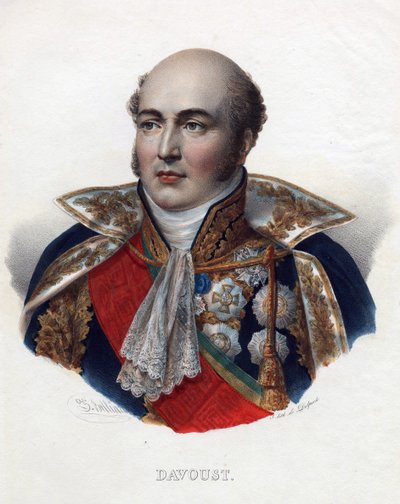 Louis Nicolas (Louis-Nicolas) Davout (1770-1823), Fransa Mareşali - Anonim - 1835 - Litografi, suluboya - 32x24 - Özel Koleksiyon by Anonymous Anonymous