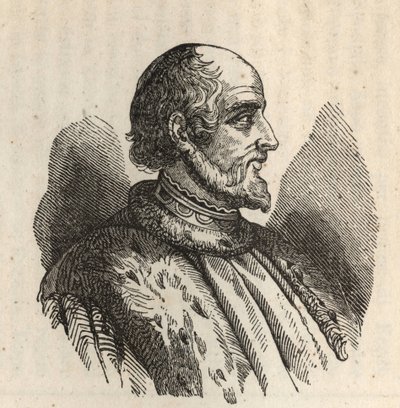 Matteo I Visconti, Matteo Magno olarak adlandırılır (Mathieu I Visconti, Büyük olarak adlandırılır) - 1250-1322 - by Anonymous Anonymous