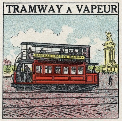 Mekanik çekiş: buharlı tramvay, 19. yüzyılın sonunda Paris