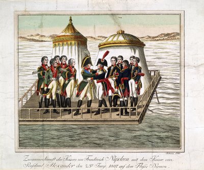 Rusya İmparatoru I. Aleksandr ve Fransa Kralı I. Napolyon