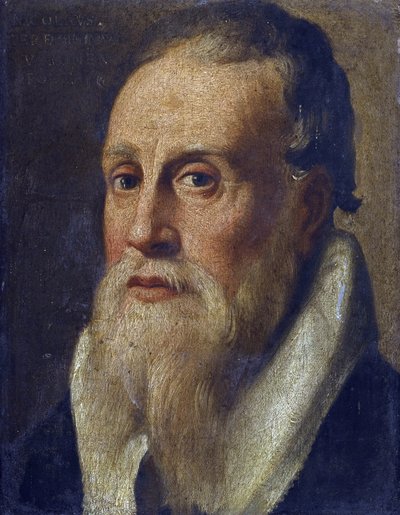 Nicolas de Verone (14eme siecle) - Şair Nicolo da Verona par Anonim portresi, 16. yüzyılın ikinci yarısı. - Ahşap üzerine yağlı boya, 23,5x18,1 - Özel Koleksiyon by Anonymous Anonymous