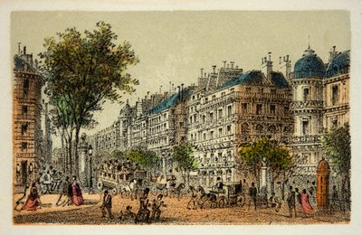Paris 1874: Boulevard des Italians, Özel koleksiyon by Anonymous Anonymous