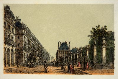 Paris 1874: La rue de Rivoli, Özel koleksiyon by Anonymous Anonymous