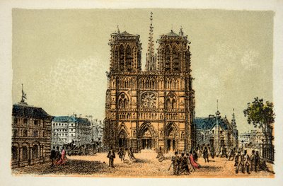 Paris 1874: Notre Dame, Özel Koleksiyon by Anonymous Anonymous