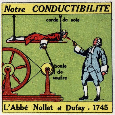 Elektriğin fizyolojik etkileri: Abbe Jean Antoine (Jean-Antoine) Nollet (1700-1770) ve Charles Francois Du Fay