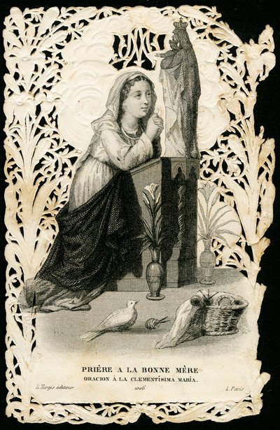 Dindar görüntü: Leydimize dua (baskı) by Anonymous Anonymous