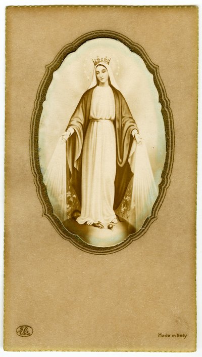 Dindar görüntü: Meryem Ana (baskı) by Anonymous Anonymous