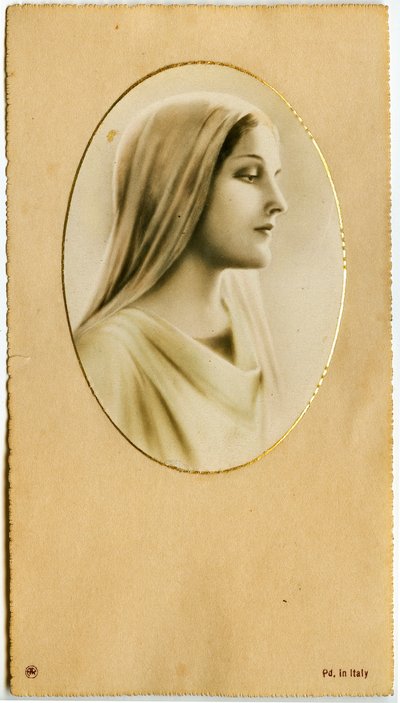 Dindar görüntü: Meryem Ana (baskı) by Anonymous Anonymous