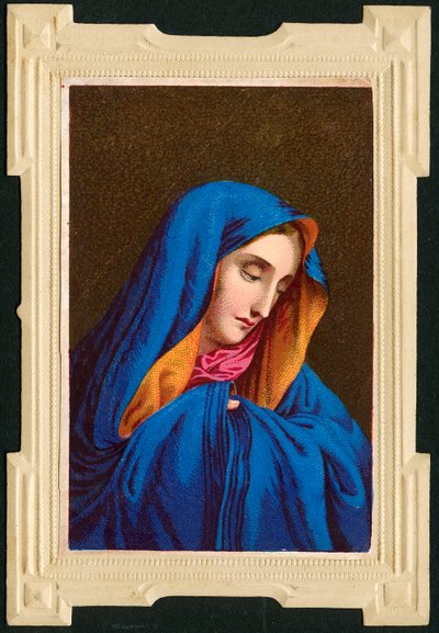 Dindar görüntü: Meryem Ana (kromolitografi) by Anonymous Anonymous