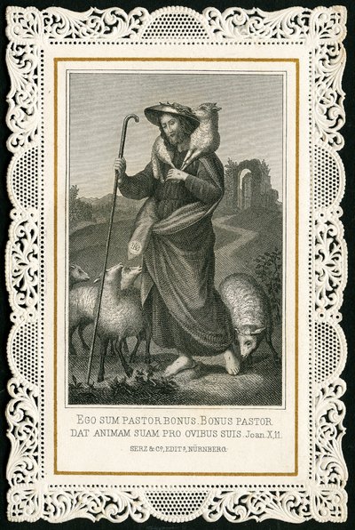 Dindar görüntü: İyi Çoban (gravür) by Anonymous Anonymous