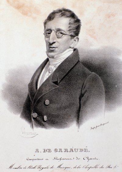 Alexis de Garaude (1779-1852) Fransız bestecinin portresi. 19. yüzyıl. by Anonymous Anonymous