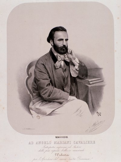 Angelo Mariani'nin Portresi (litografi by Anonymous Anonymous