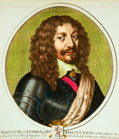 Portrait of Charles de Schomberg (1601-1656) Duke of Halluin, pair and marechal of France under Louis XIII, Privee Collection by Anonymous Anonymous