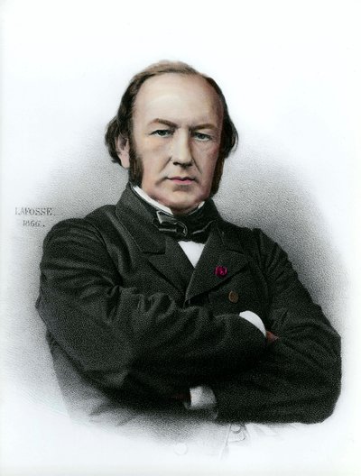 Claude Bernard'ın portresi (1813 - 1878) Fransız fizyolog. by Anonymous Anonymous