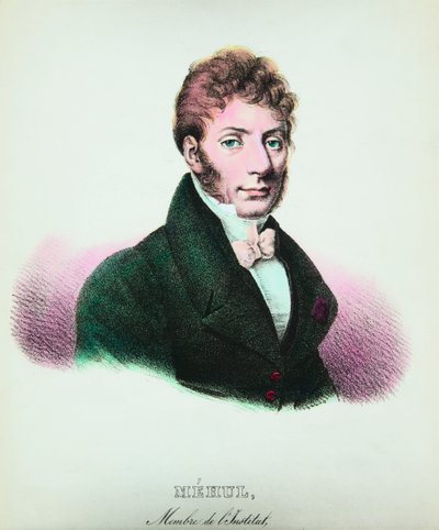 Etienne Nicolas Mehul (1763-1817) bestecisinin portresi, Özel Koleksiyon by Anonymous Anonymous