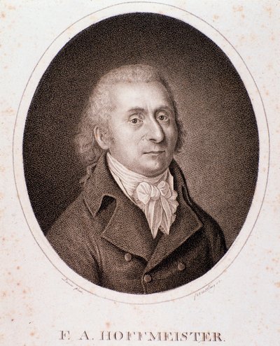 Franz Anton Hoffmeister'in portresi (gravür) by Anonymous Anonymous