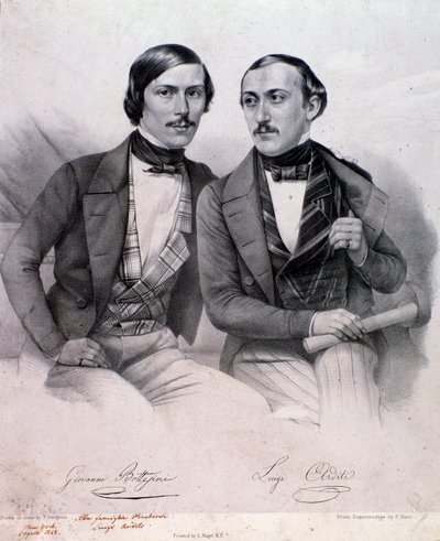 Giovanni Bottesini (solda) ve Luigi Arditi