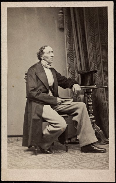 Hans Christian Andersen (1805-1875), Anonim Portresi. Fotoğraf, yaklaşık 1865. Özel Koleksiyon by Anonymous Anonymous