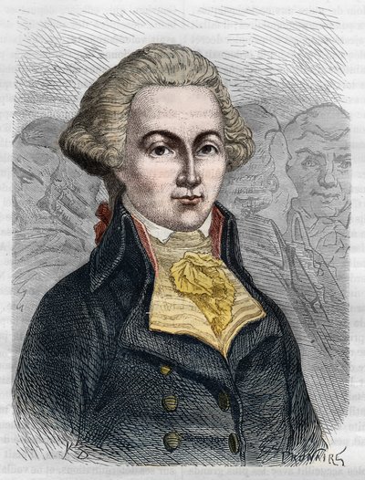 Marguerite Elie Guadet, Fransız politikacı (1758-1794) portresi. Adolphe Thiers