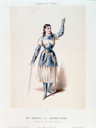 Bayan Krauss'un portresi, Joan of Arc operasında Honegger tarafından Bucher'da by Anonymous Anonymous