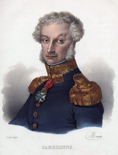 Pierre Cambronne Portresi (1770-1842) - Anonim - 1835 - Litografi, suluboya - 32x24 - Özel Koleksiyon by Anonymous Anonymous