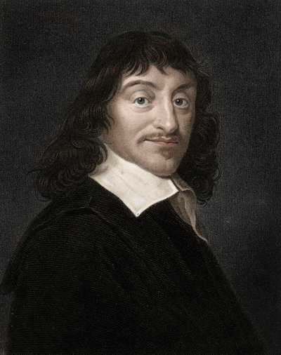 Rene Descartes (1596-1650), İngiliz filozof ve yazar portresi by Anonymous Anonymous