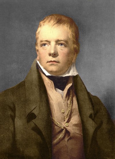 Sir Walter Scott (1771-1832), İskoç şair, romancı ve tarihçi portresi. by Anonymous Anonymous