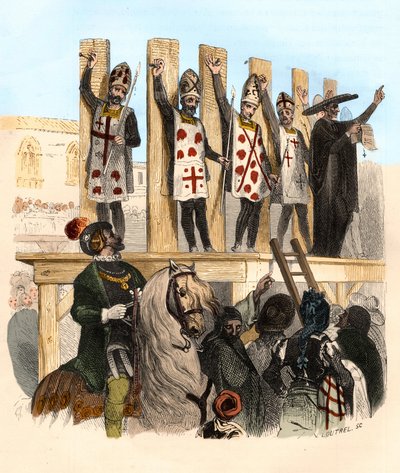 16. yüzyılda çivi cezası. Victor de Feral, Suberwick, Manuel Galo de Cuendias