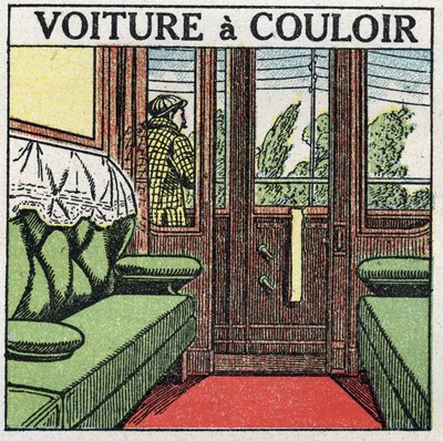 Demiryolları: koridor vagonu. 1925