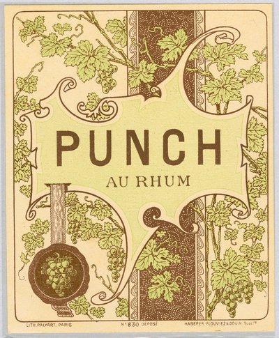 Rum punch alkol reklamı (19. yüzyılın sonlarında) by Anonymous Anonymous