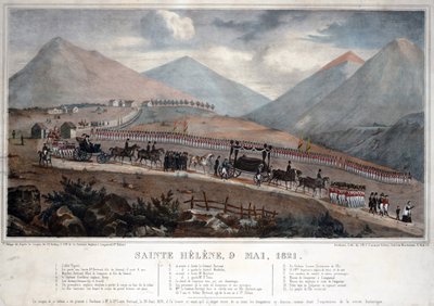 Saint Helena, 9 Mayıs 1821 - Anonim - 1839 - Renkli litografi - 59,9x84 - Özel Koleksiyon by Anonymous Anonymous
