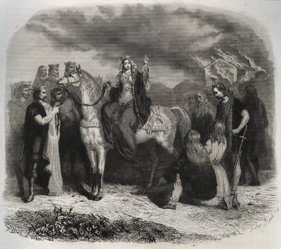 Aziz Radegonde (Radegonde de Poitiers, 519-587) bir Paian tapınağını yaktı ve Galyalıları Hıristiyan dinine dönüştürdü. 1846