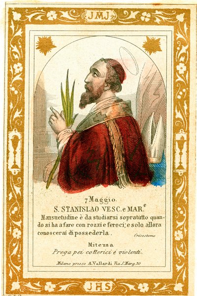 Aziz Stanislaus Şehit (gravür by Anonymous Anonymous