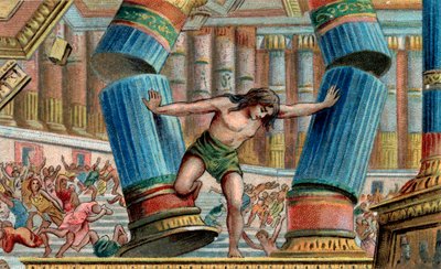 Samson, Dagon Tapınağı
