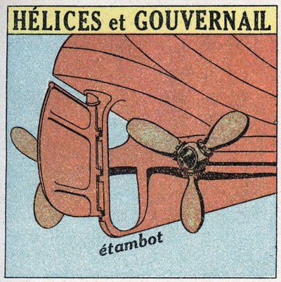 Gemiler ve gemiler: helisler ve dümenler. 1925
