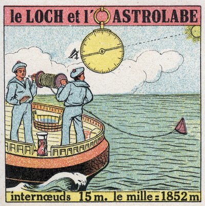 Gemiler ve gemiler: kütük ve usturlap, seyir aletleri. 1925
