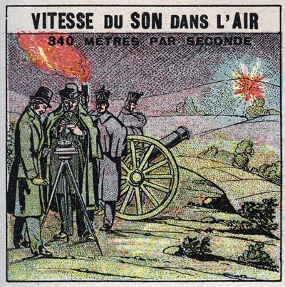 Ses enerjisi: sesin havadaki hızı. Montlhery ve Villejuif arasında bir dizi top atışları yapan Louis-Joseph Gay-Lussac (Louis Joseph Gay Lussac) (1778-1850) ve Francois Arago (1786-1853) tarafından 1822 deneyimi. 1925