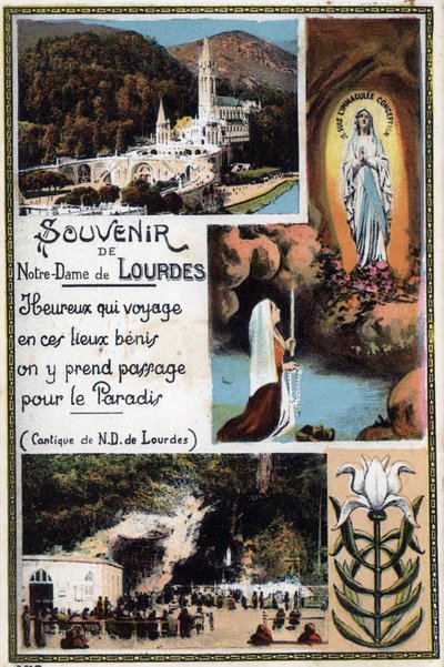 1900 civarında Lourdes - Hautes Pyrenees (65) hatıra kartpostalı. by Anonymous Anonymous