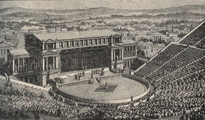 Dionysos Tiyatrosu, Akropolis, Atina, Yunanistan - Dionysos Tiyatrosu