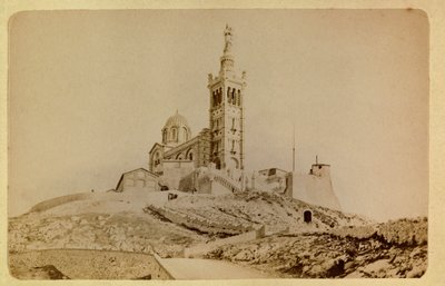 1885-1890 civarında Marsilya şehri ve çevresi: Notre Dame de la garde, Özel koleksiyon by Anonymous Anonymous
