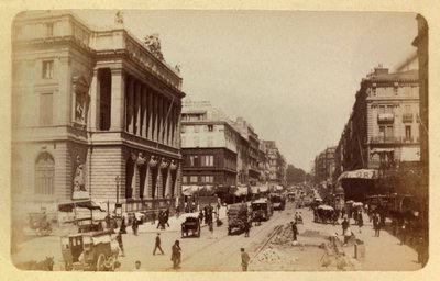 1885-1890 civarında Marsilya şehri ve çevresi: Rue Canebiere ve Rue de Noailles'in Perspektifi, Özel Koleksiyon by Anonymous Anonymous