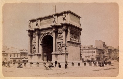 1885-1890 civarında Marsilya şehri ve çevresi: Arc de Triomphe, Özel Koleksiyon by Anonymous Anonymous