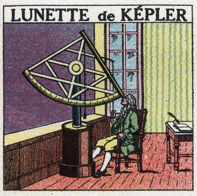İlk optik aletler: Johannes Kepler (Keppler) (1571-1630) tarafından 1615 civarında icat edilen astronomik çerçeve. 1925