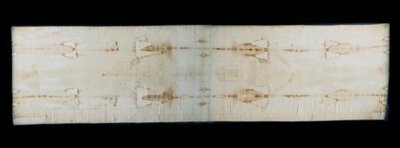 The holy shroud of Turin (or shroud or sacra sindone), linen sheet showing traces (supposedly those of Christ) of torture of a body. Royal Chapel of the Cathedrale Saint John the Baptist of Turin, Italy. - The Holy Shroud of Turin (sacra sindone), old line by Anonymous Anonymous