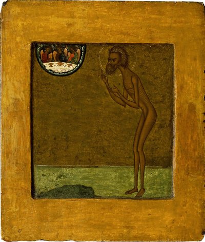 Kutsal Basil, 16. yüzyılın sonu. by Anonymous Russian icon painter