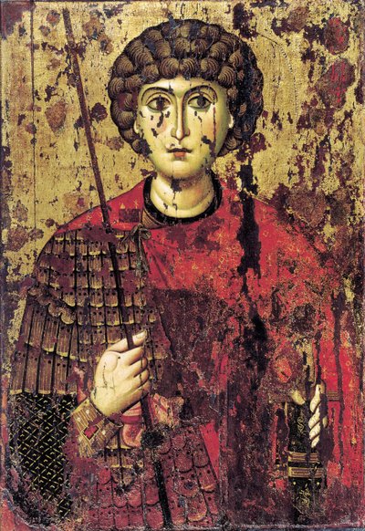 Aziz George, 12. yüzyıl by Anonymous Russian icon painter