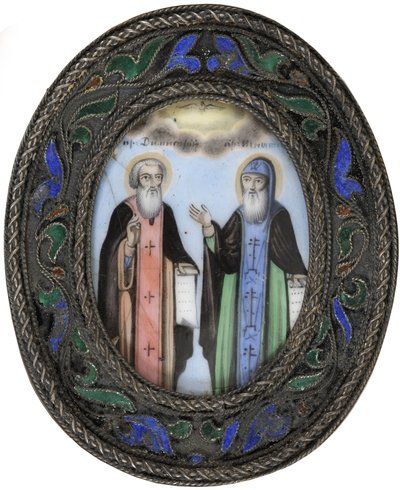 Rostov Azizleri Dimitry ve Ignatius Brianchaninov by Anonymous Russian icon painter