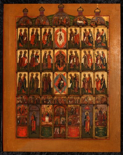 İkonostasis, 19. yüzyılın başlarında. by Anonymous Russian icon painter