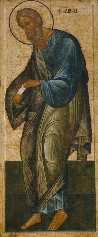 Deesis Sıradağlarından Aziz Havari Andrew by Anonymous Russian icon painter